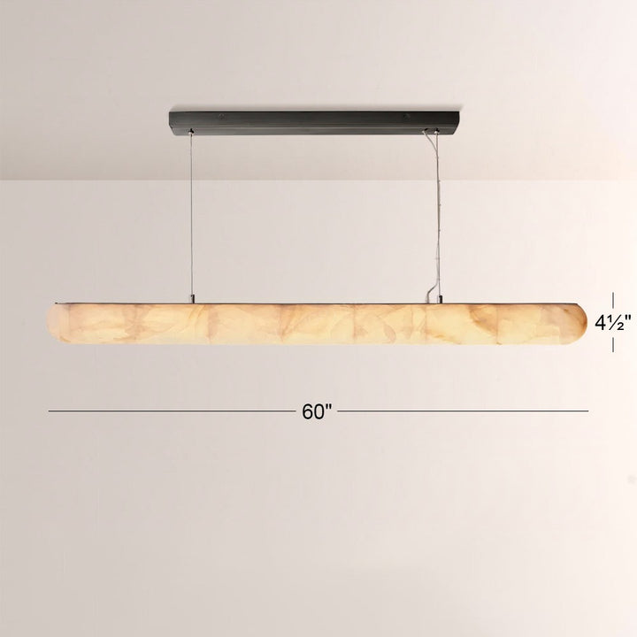 Alabaster Riven Linear Chandelier 60“