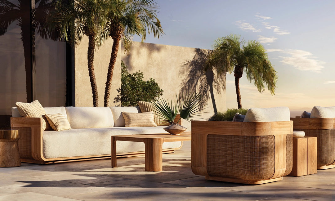 Sedus Cane Teak Lounge Chair