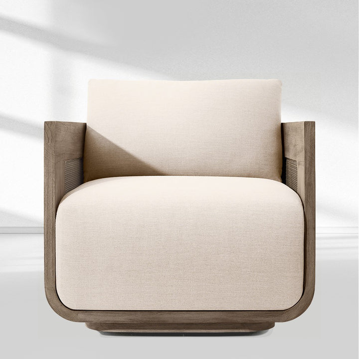 Sedus Cane Teak Lounge Chair