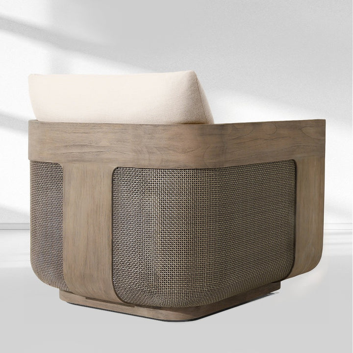Sedus Cane Teak Lounge Chair