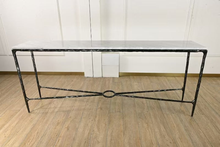 Thades Rectangle Marble Console Table
