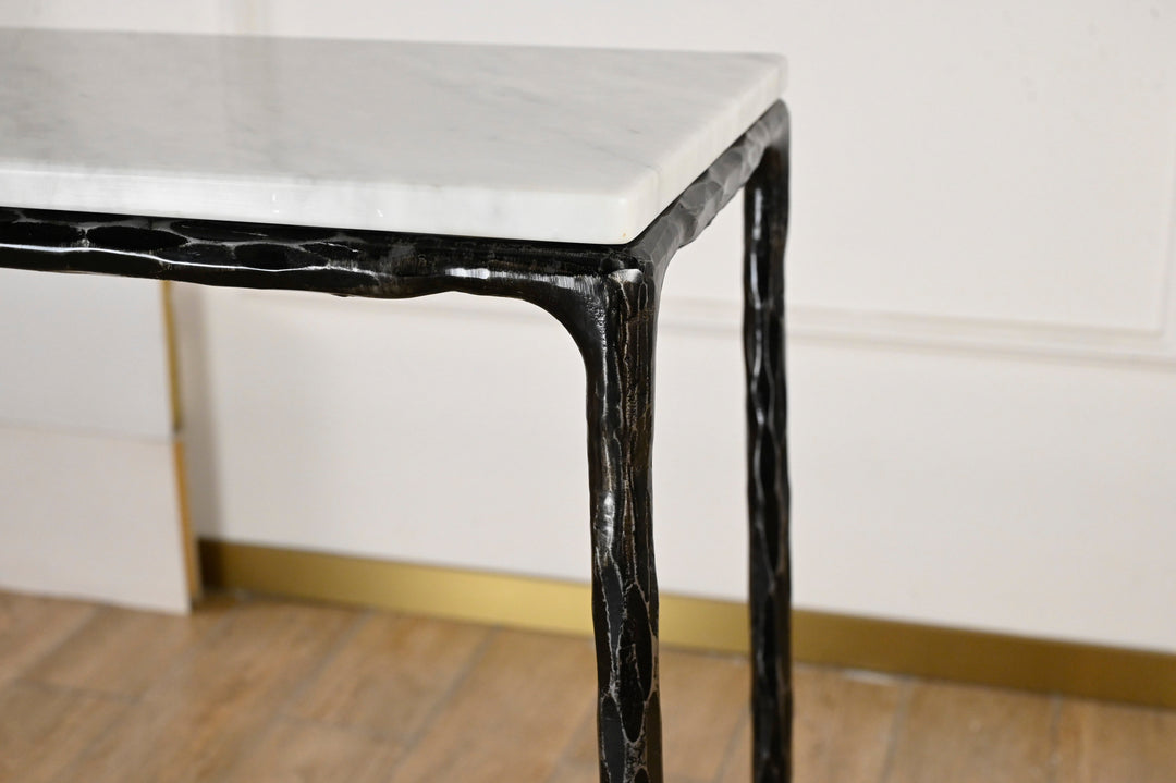 Thades Rectangle Marble Console Table
