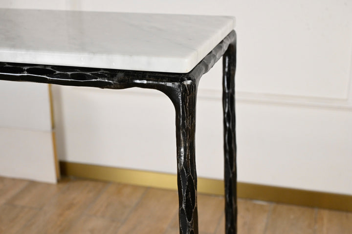 Thades Rectangle Marble Console Table