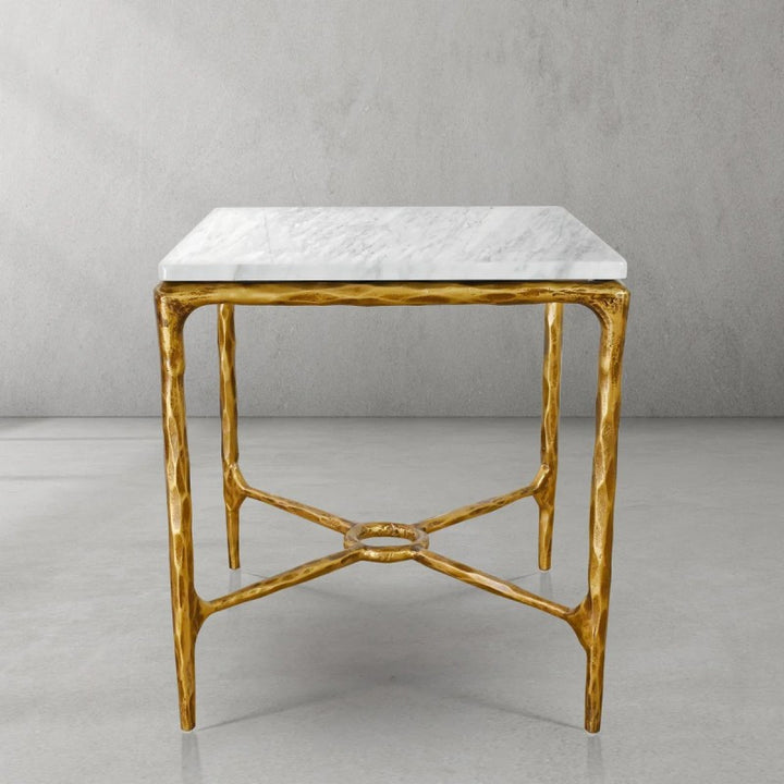 Thades Mabrble Square Side Table