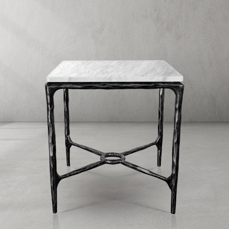 Thades Mabrble Square Side Table