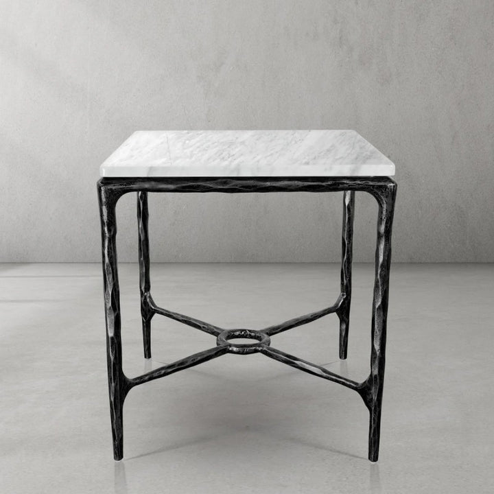 Thades Mabrble Square Side Table