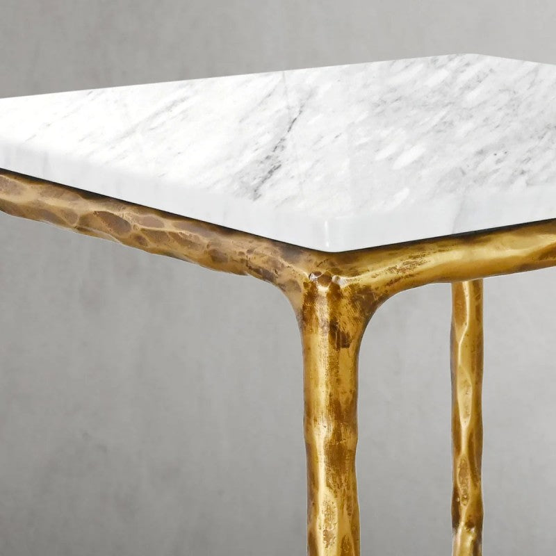 Thades Mabrble Square Side Table
