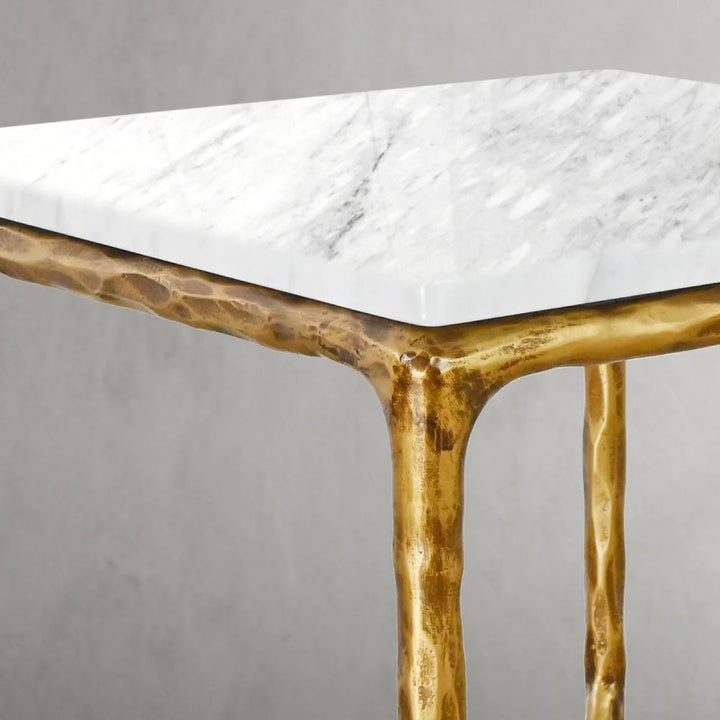 Thades Mabrble Square Side Table