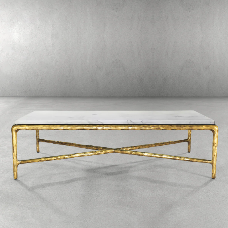 Thades Rectangle Marble Coffee Table