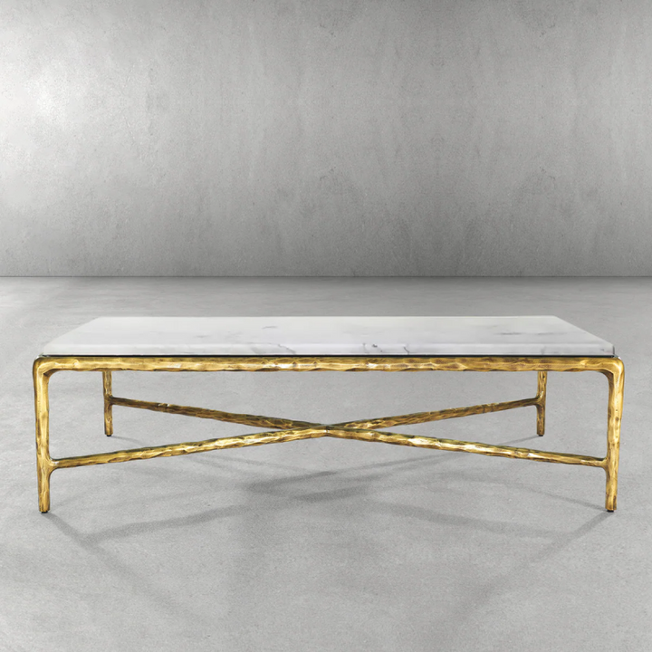 Thades Rectangle Marble Coffee Table