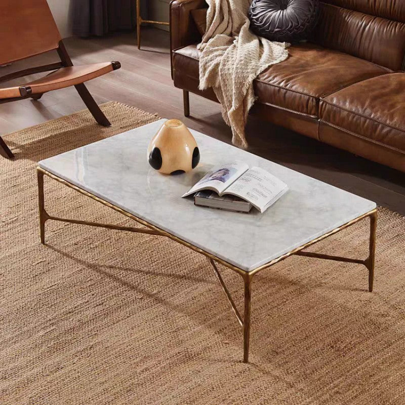 Thades Rectangle Marble Coffee Table