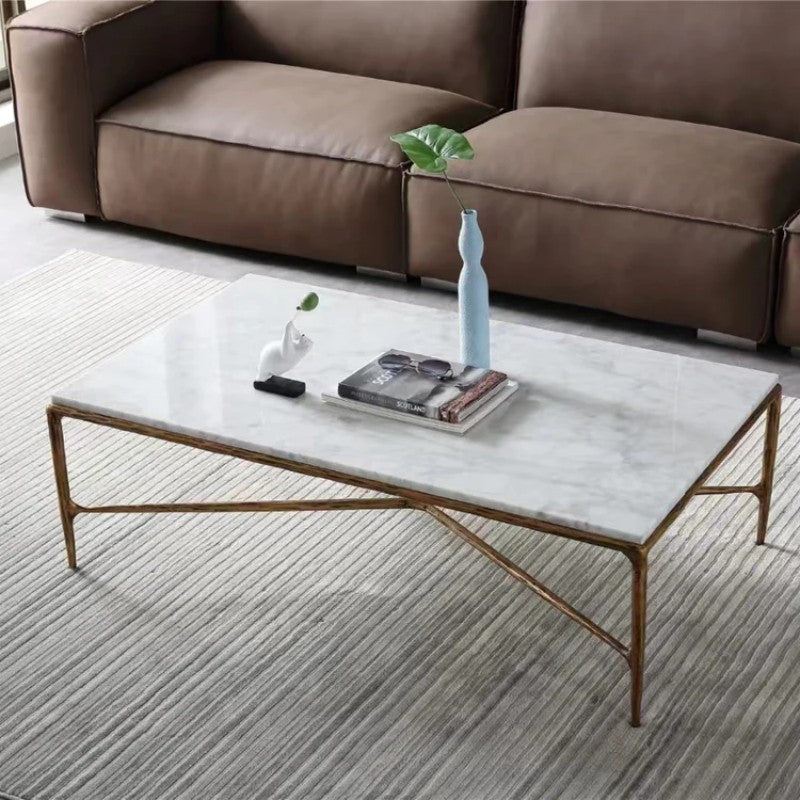 Thades Rectangle Marble Coffee Table