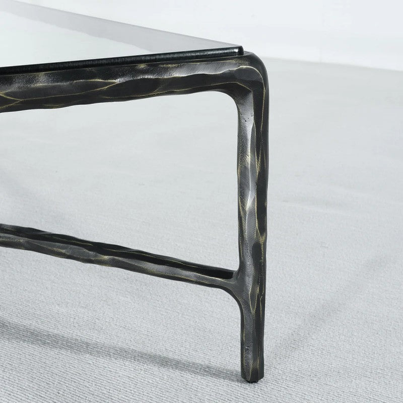Thades Square Glass Coffee Table