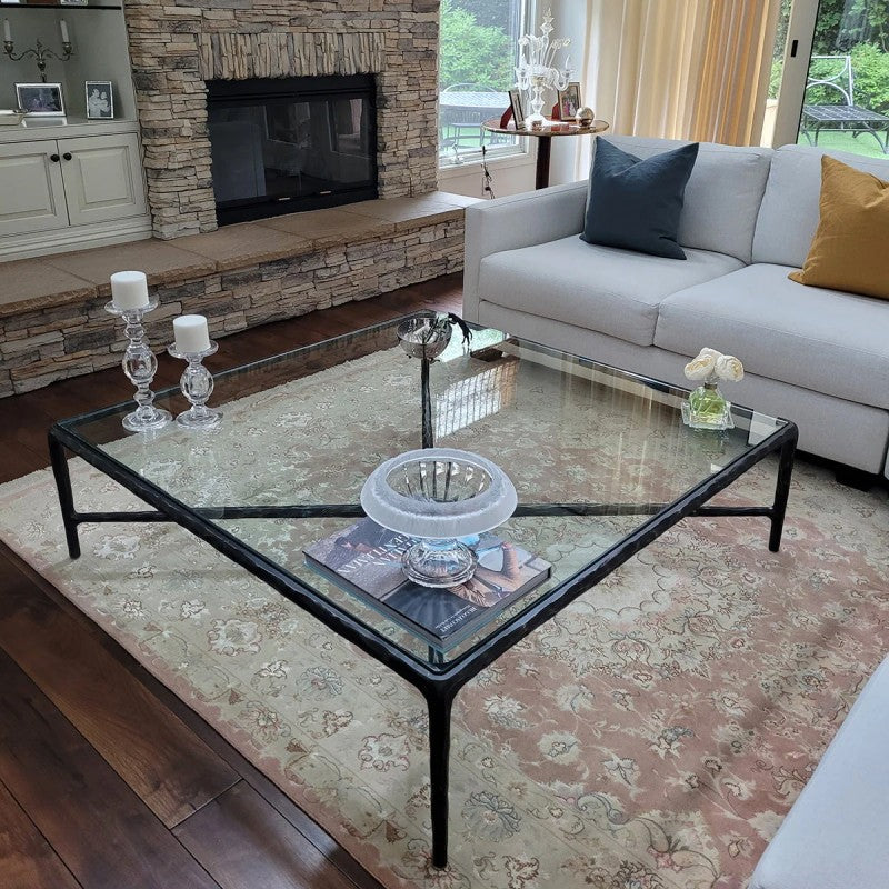 Thades Square Glass Coffee Table