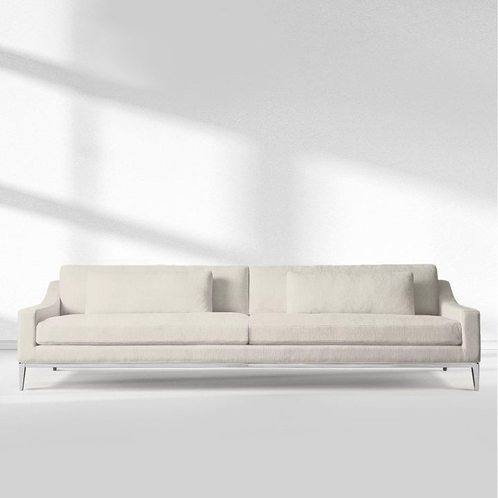 Velluto Slope Arm Sofa - Metal Base