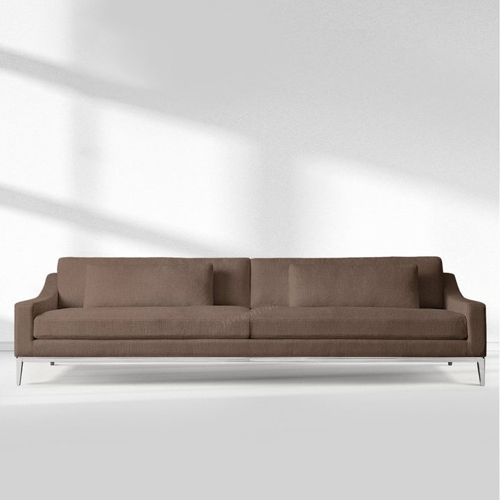 Velluto Slope Arm Sofa - Metal Base