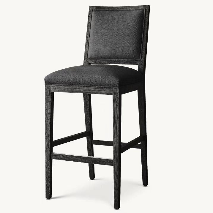 French Contemporary Square Counter Stool