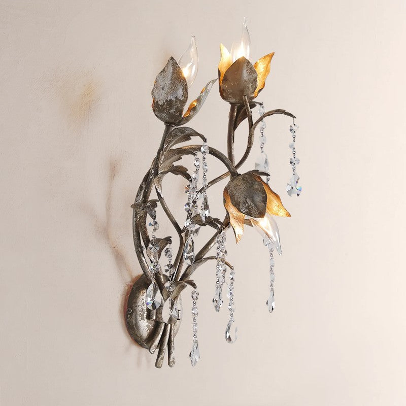 Kaile Crystal 3 Lights Wall Sconce