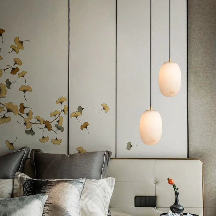 Modern Real Alabaster Pendant Light