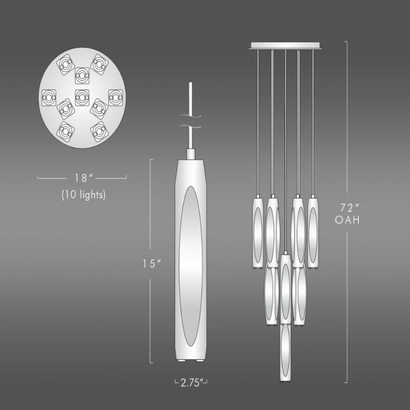 Osleride 10 Light Circular Chandelier