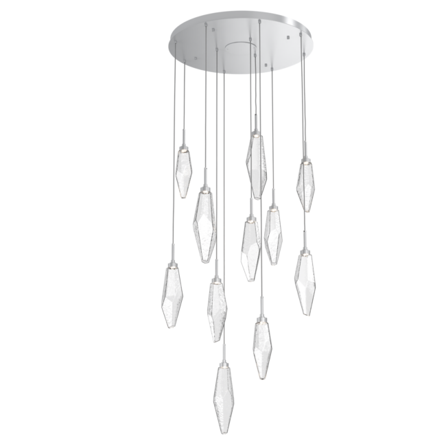 Rock Crystal Cluster Round Chandelier