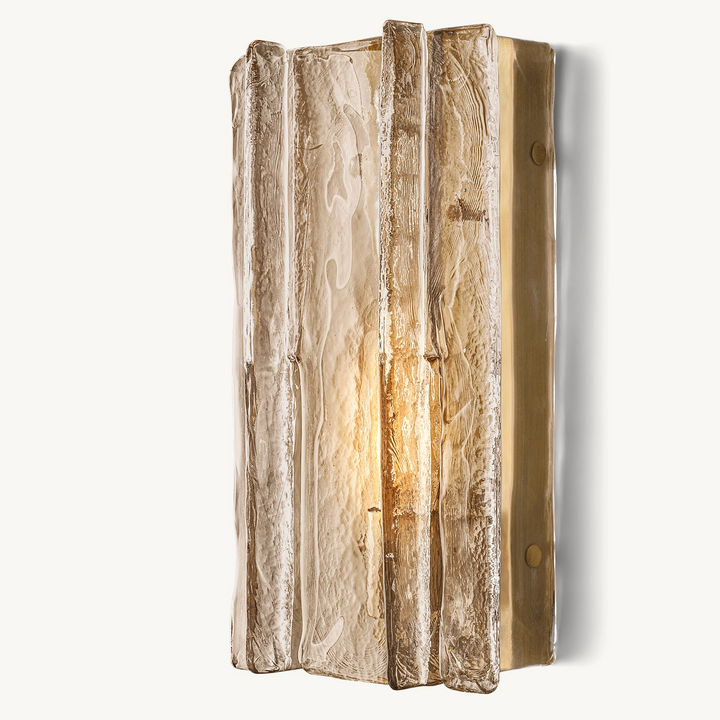 Matrice Smoke Glass Sconce 15"H