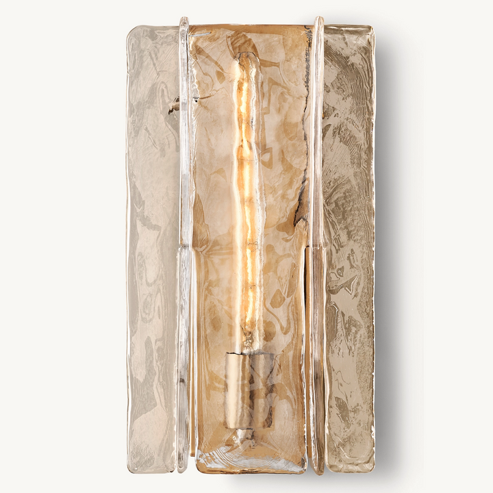 Matrice Smoke Glass Sconce 15"H