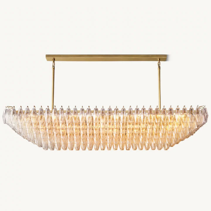 Tara Rectangle Tiered Chandelier 74''W