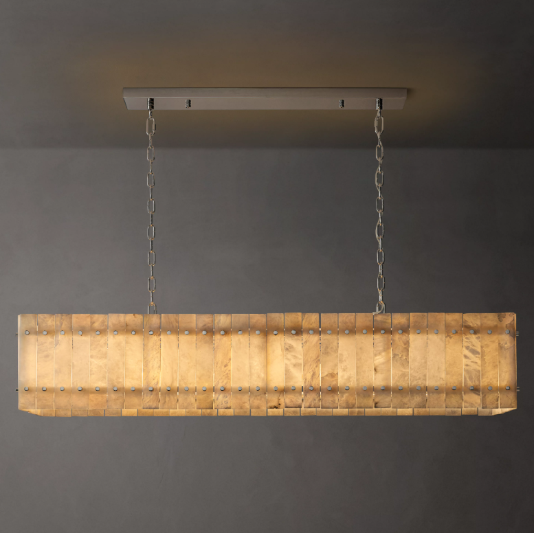 Aurelius Alabaster Linear Chandelier 54''