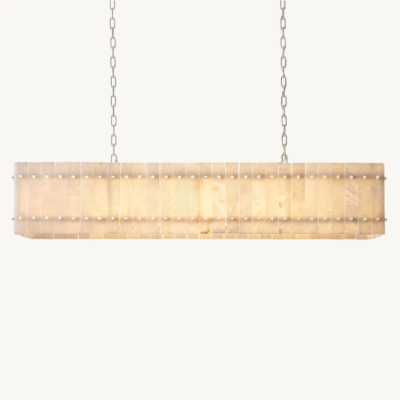 Aurelius Alabaster Linear Chandelier 54''