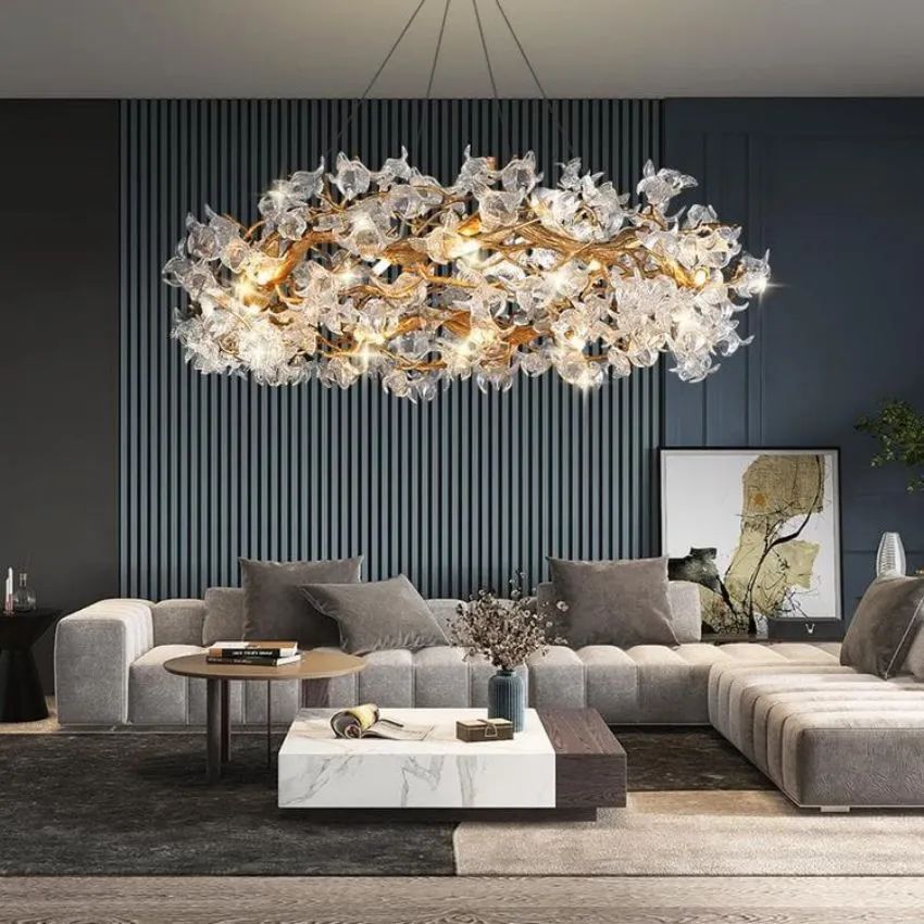 Datura Flower Modern Dining Branch Chandelier