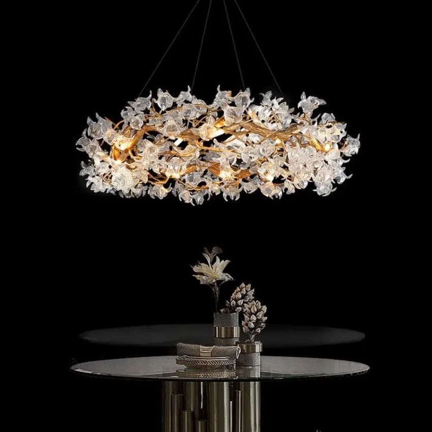 Datura Flower Modern Dining Branch Chandelier