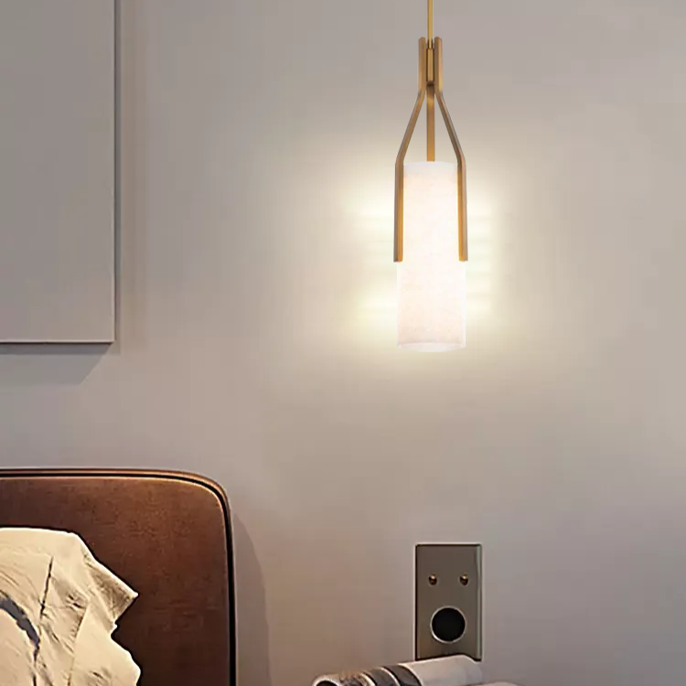 Firenze Alabaster Pendant 22"