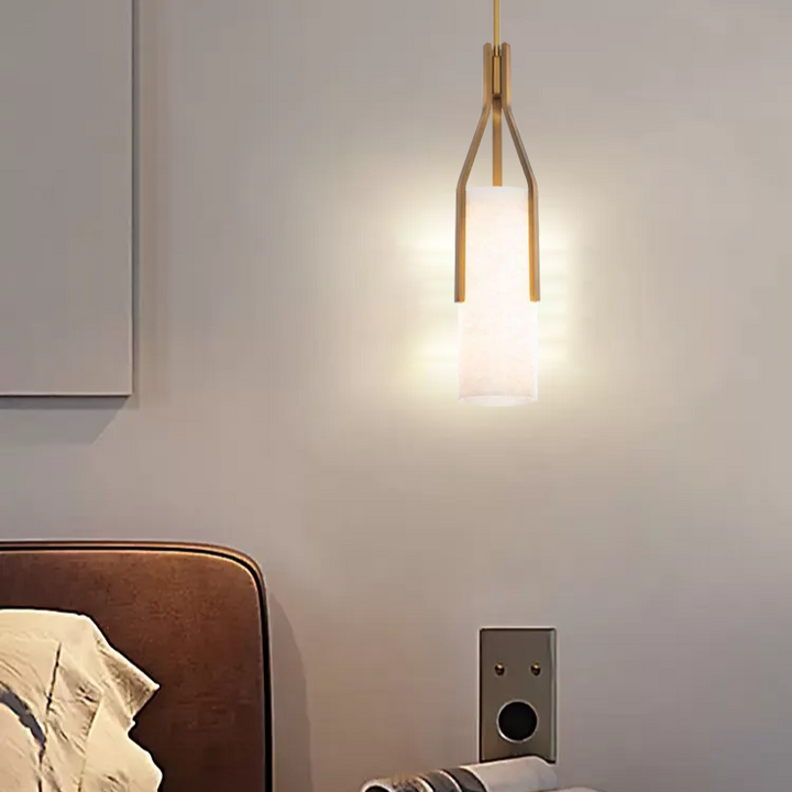 Firenze Alabaster Pendant 22"