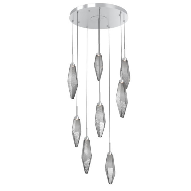 Rock Crystal Cluster Round Chandelier