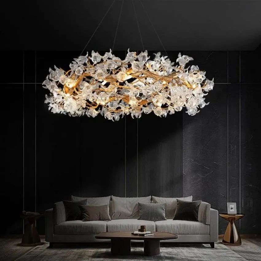 Datura Flower Modern Dining Branch Chandelier