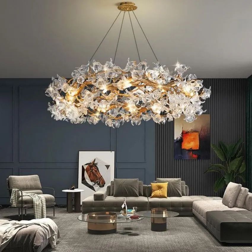 Datura Flower Modern Dining Branch Chandelier