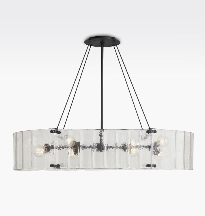 Willamette Glass Linear Chandelier 48''