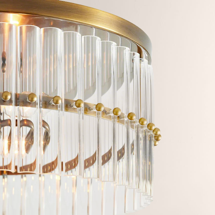 Miky Crystal Round Flush Mount