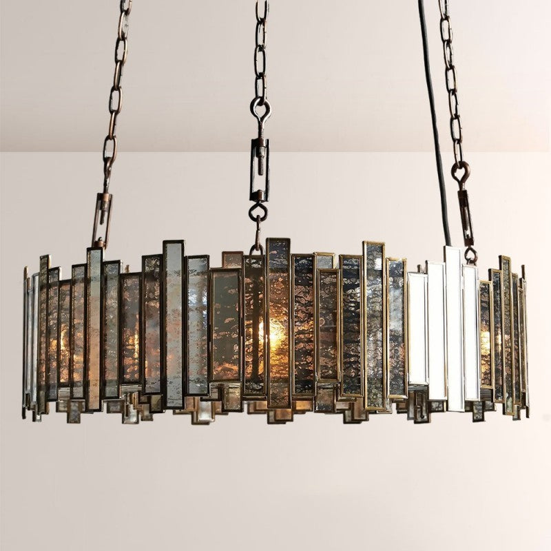 Artistic Glass Lailar Round Chandelier