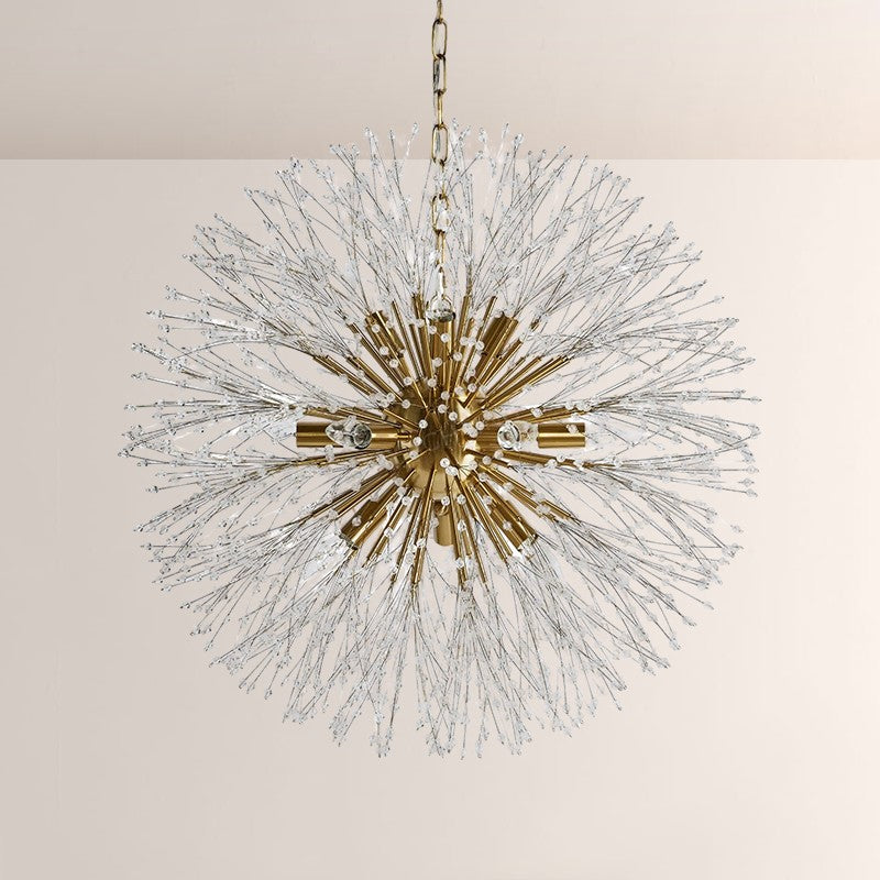 Sunpetal Round Chandelier 30"D