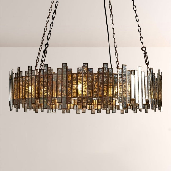 Artistic Glass Lailar Round Chandelier