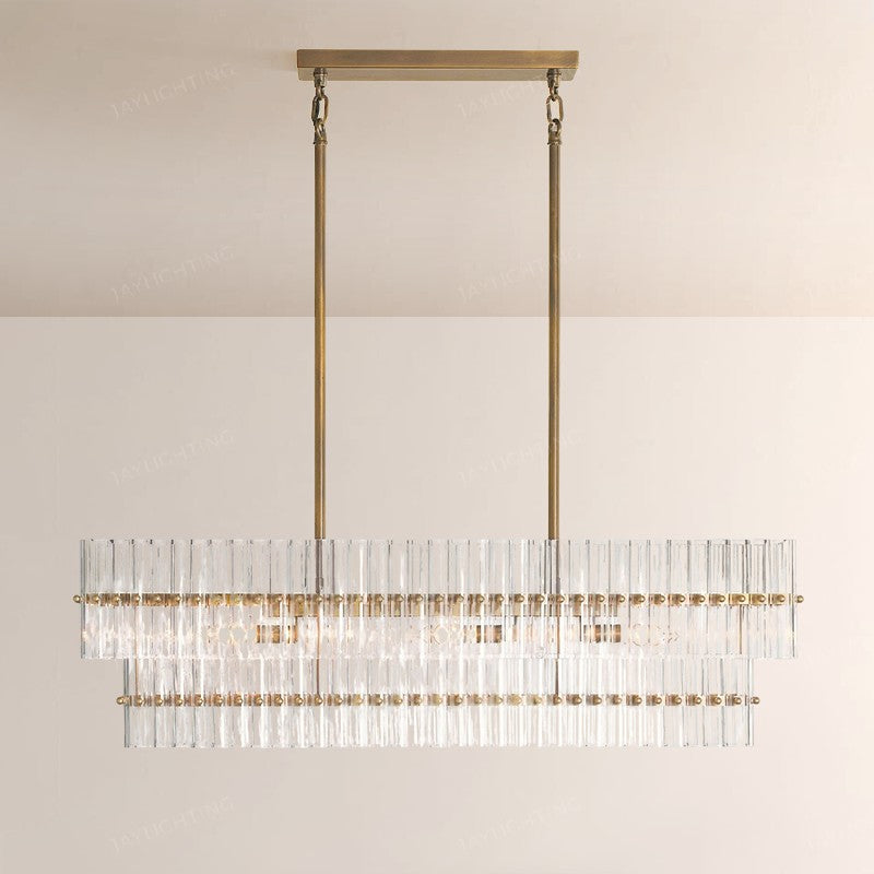 Malin Crystal Linear Chandelier