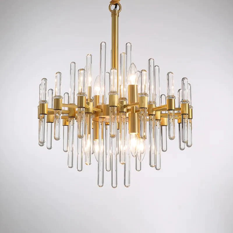 Alinar Crystal Shards Round Chandelier