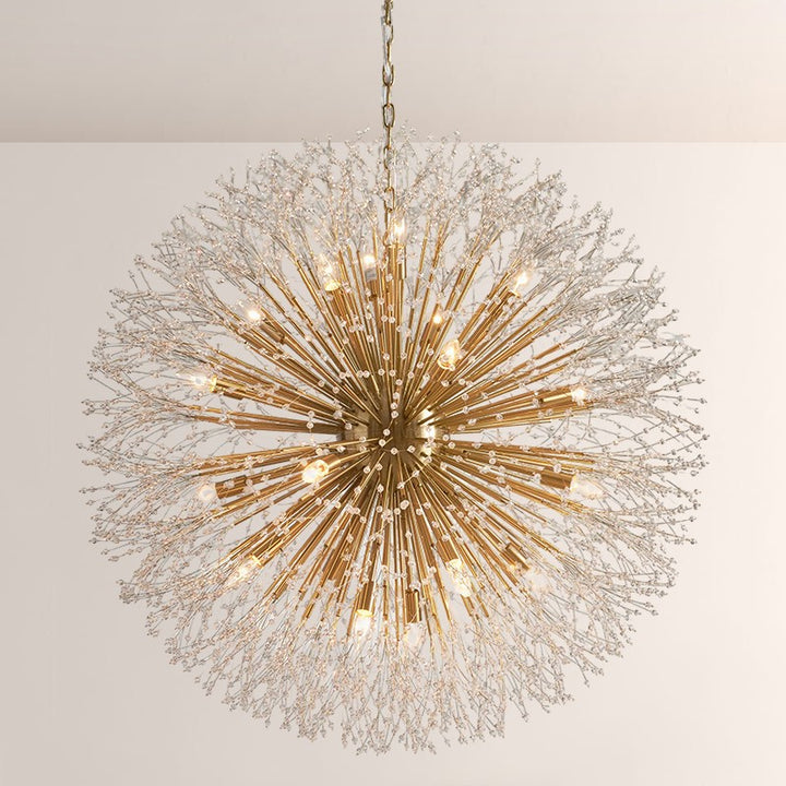 Sunpetal Round Chandelier 43"D