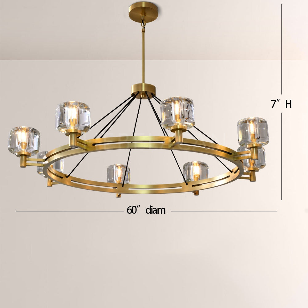 Sebendek Round Chandelier 60" - thebelacan