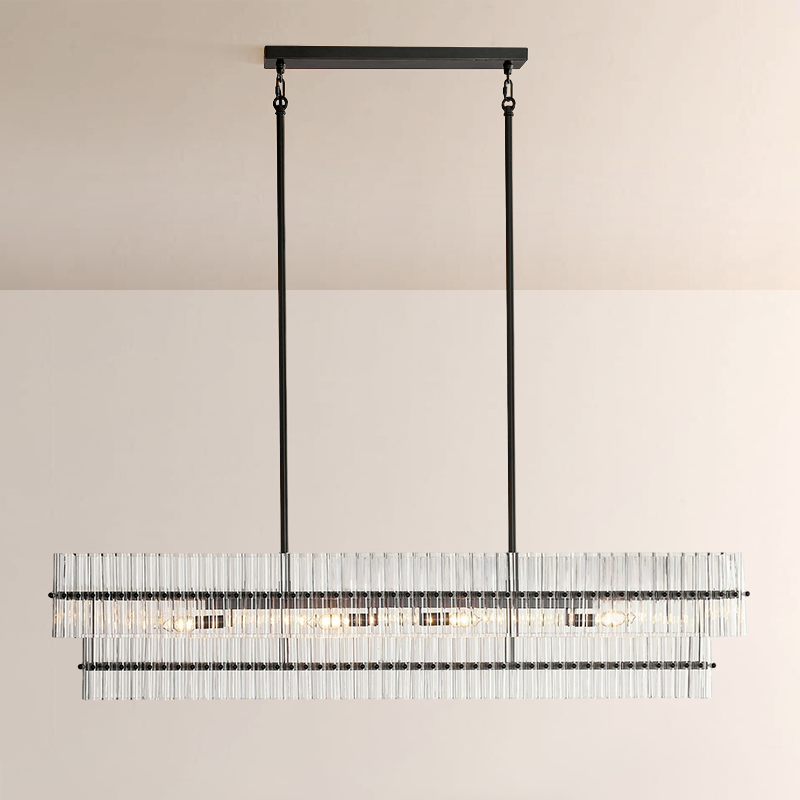 Miky Crystal Linear Chandelier