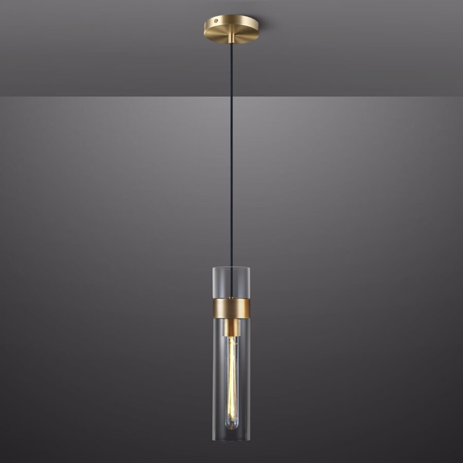 Glass Tube Pendant Light