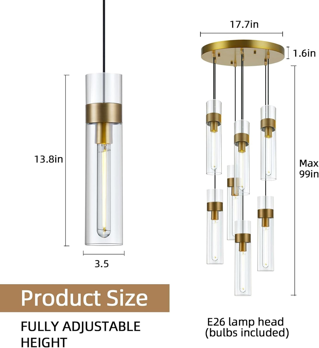 Glass Tube Pendant Light