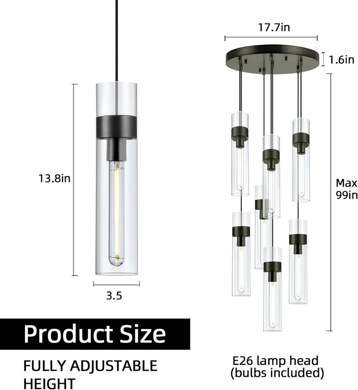 Glass Tube Pendant Light